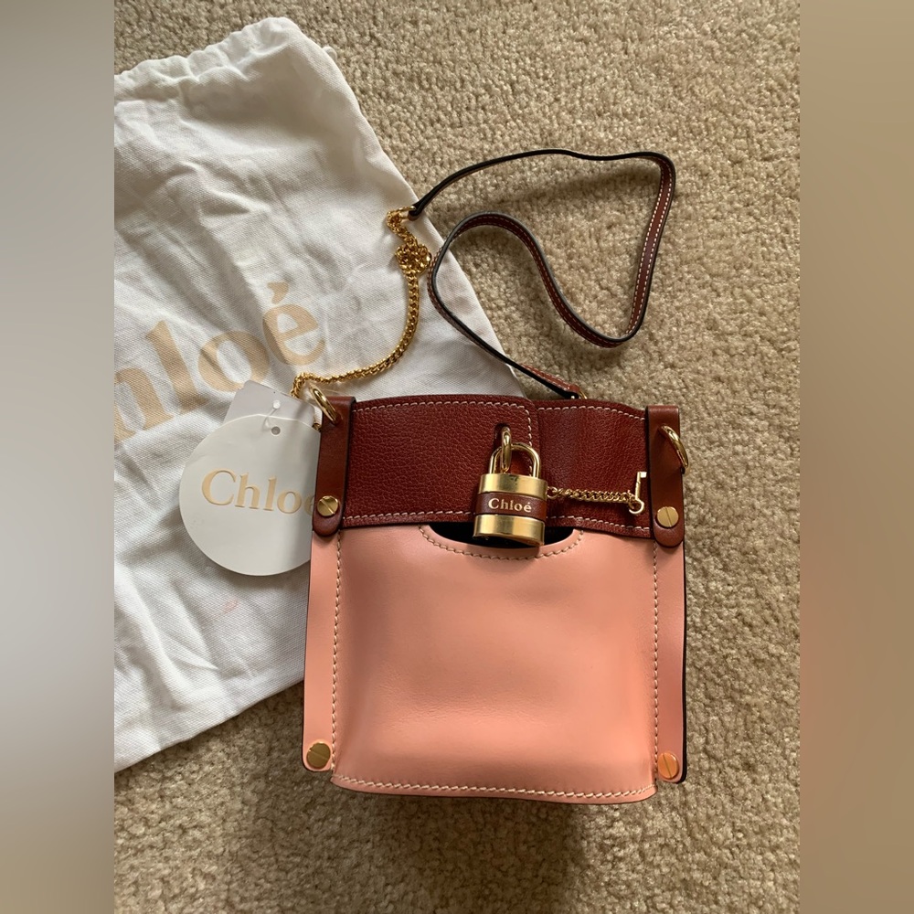 Chloe Aby mini Lock Bucket crossbody bag